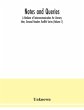 Notes and queries; A Medium of... - Bild 1