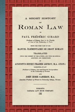 A Short History of Roman Law [1906]