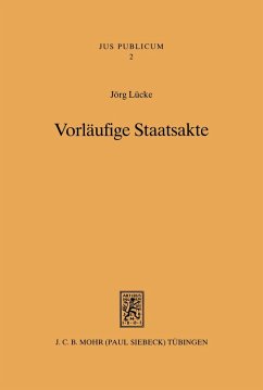 Cover Vorläufige Staatsakte (eBook, PDF)
