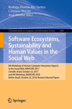 Software Ecosystems, Sustainability and Human Values in the Social Web (eBook, PDF)