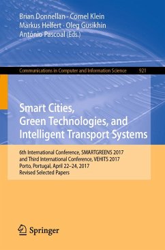 Cover Smart Cities, Green Technologies, and Intelligent Transport Systems (eBook, PDF)