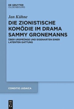 Cover Die zionistische Komödie im Drama Sammy Gronemanns (eBook, PDF)