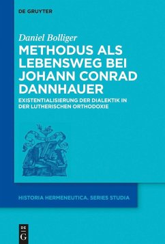 Cover Methodus als Lebensweg bei Johann Conrad Dannhauer (eBook, PDF)
