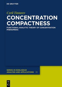 Concentration Compactness (eBook, PDF) - Tintarev, Cyril