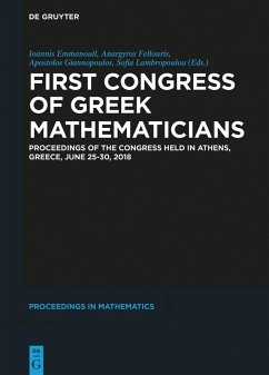 Cover First Congress of Greek Mathematicians (eBook, PDF)
