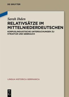 Cover Relativsätze im Mittelniederdeutschen (eBook, ePUB)