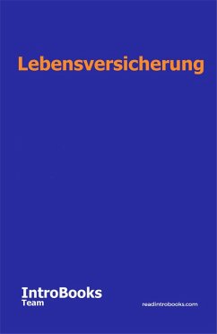 Lebensversicherung (eBook, ePUB) - Team, IntroBooks