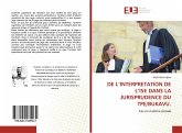 DE L'INTERPRETATION DE L'ISE DANS LA JURISPRUDENCE DU TPE/BUKAVU. DE L'INTERPRETATION DE L'ISE DANS LA JURISPRUDENCE DU TPE/BUKAVU.