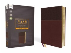 Nasb, Thinline Bible, Large Print, Leathersoft, Burgundy, Red Letter Edition, 2020 Text, Comfort Print - Zondervan