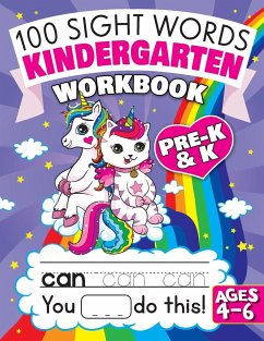 100 Sight Words Kindergarten Workbook Ages 4-6 - Art Supplies, Big Dreams