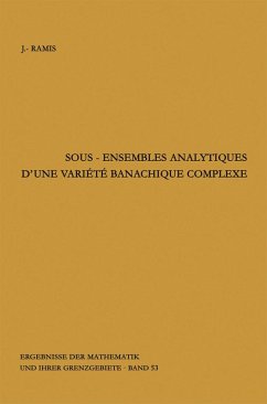 Cover Sous-ensembles analytiques d'une variete banachique complexe (eBook, PDF)