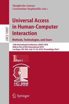 Universal Access in Human-Computer Interaction. Methods, Technologies, and Users (eBook, PDF)