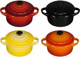 4x1 Le Creuset Mini Braeterset m.Deckel 10x5cm, Feuer u. Flamme 4x1 Le Creuset Mini Braeterset m.Deckel 10x5cm, Feuer u. Flamme