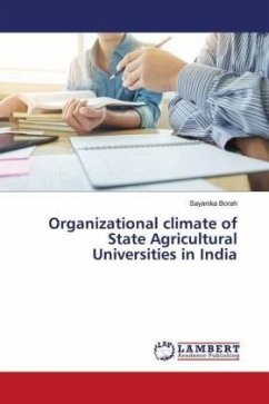 Organizational climate of State Agricultural Universities in India - Borah, Sayanika