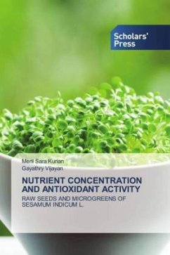 NUTRIENT CONCENTRATION AND ANTIOXIDANT ACTIVITY - Kurian, Meril Sara;Vijayan, Gayathry