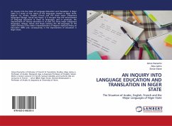 AN INQUIRY INTO LANGUAGE EDUCATION AND TRANSLATION IN NIGER STATE