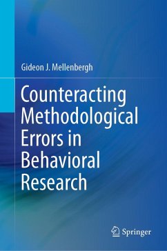 Counteracting Methodological Errors in Behavioral Research (eBook, PDF) - Mellenbergh, Gideon J.