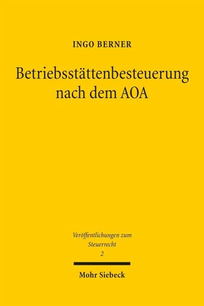 Betriebsstättenbesteuerung nach dem AOA (eBook, PDF)
