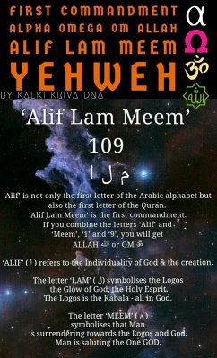 First Commandment Alpha Omega Om Allah Alif Lam Meem Yehweh (eBook, ePUB) - Dna, Kalki Kriva