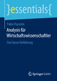 Analysis für Wirtschaftswissenschaftler (eBook, PDF)