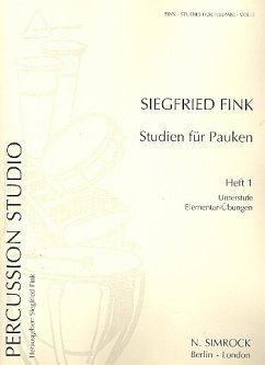 Studien für Pauken Band 1 Elementarübungen