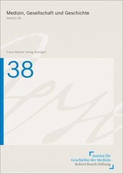 Cover Medizin, Gesellschaft und Geschichte 38 (2020)