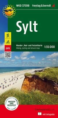 Sylt, Wander-, Rad- und Freizeitkarte 1:35.000, freytag & berndt, WKD 3759B, mit Infoguide Sylt, Wander-, Rad- und Freizeitkarte 1:35.000, freytag & berndt, WKD 3759B, mit Infoguide