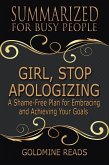 Summarized for Busy People - Girl, Stop Apologizing (eBook, ePUB)