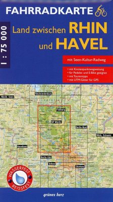 Cover Fahrradkarte Land zwischen Rhin und Havel