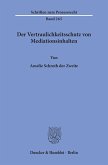 Der Vertraulichkeitsschutz von Mediationsinhalten.