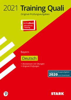 Cover STARK Training Abschlussprüfung Quali Mittelschule 2021 - Deutsch 9. Klasse - Bayern