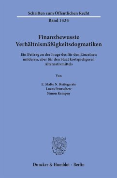 Finanzbewusste Verhältnismäßigkeitsdogmatiken - Reifegerste, E. Malte N.;Pentschew, Lucas;Kempny, Simon