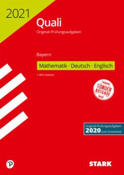 Cover Training Quali Mittelschule 2021 - Mathematik, Deutsch, Englisch 9. Klasse - Bayern
