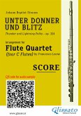 Flute Quartet score of "Unter Donner und Blitz" (fixed-layout eBook, ePUB)