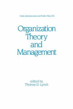 Organization Theory and Management (eBook, ePUB) - Lynch, Thomas D.