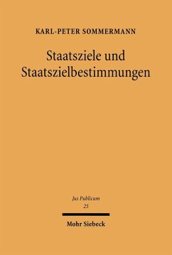 Staatsziele und Staatszielbestimmungen (eBook, PDF) - Sommermann, Karl-Peter
