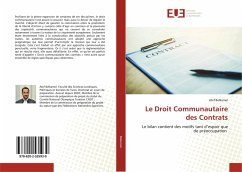 Le Droit Communautaire des Contrats - Belkamel, Atef