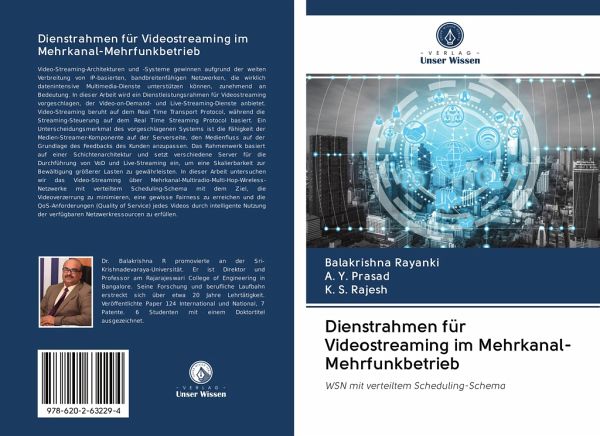 Dienstrahmen für Videostreaming im Mehrkanal-Mehrfunkbetrieb Dienstrahmen für Videostreaming im Mehrkanal-Mehrfunkbetrieb