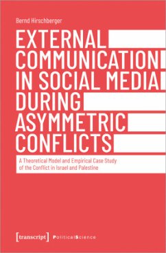Cover External Communication in Social Media During Asymmetric Conflicts