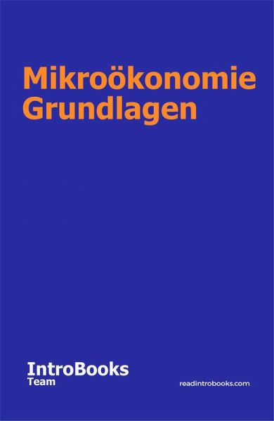 Mikroökonomie Grundlagen (eBook, ePUB)