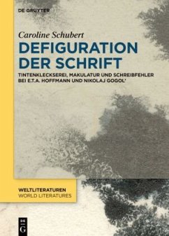 Defiguration der Schrift - Schubert, Caroline