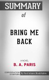 Summary of Bring Me Back: A Novel (eBook, ePUB)