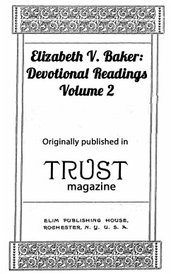 Devotional Readings 2 (eBook, ePUB) - Baker, Elizabeth V.