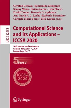 Computational Science and Its Applications ¿ ICCSA 2020