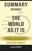 Summary: Ben Rhodes' The World as It Is (eBook, ePUB)