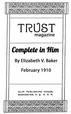 Complete in Him (eBook, ePUB) - Baker, Elizabeth V.