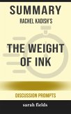 Summary: Rachel Kadish's The Weight of Ink (eBook, ePUB)