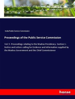 Proceedings of the Public Service Commission - India Public Service Commission