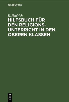 Cover Hilfsbuch für den Religionsunterricht in den oberen Klassen (eBook, PDF)