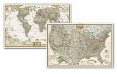 National Geographic World and United States Maps - Executive (Poster Size: 36 X 24 In) [Map Pack Bundle] - National Geographic Maps